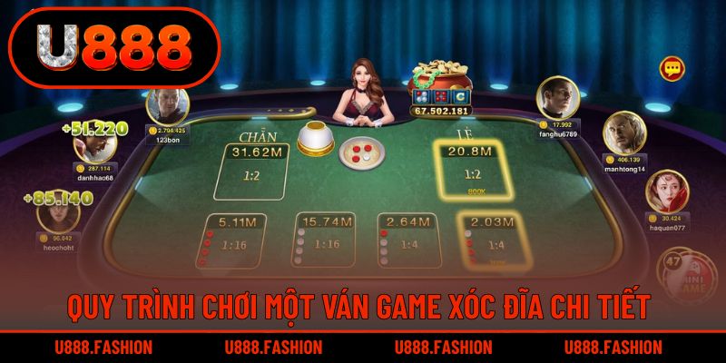 Một ván xóc đĩa được tiến hành như thế nào?